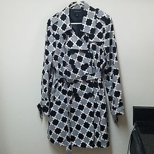 Unique Print Trenchcoat